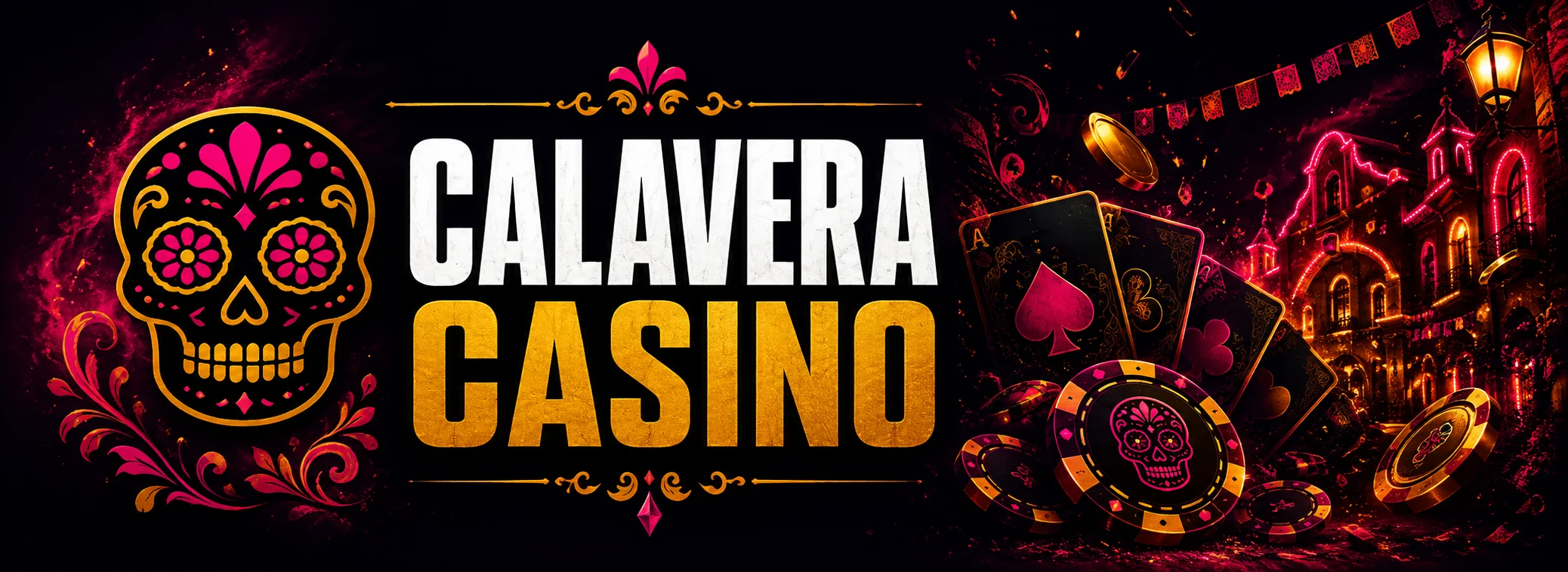Banner de bienvenida de Calavera Casino con bono de $35,000 MXN y 150 giros gratis